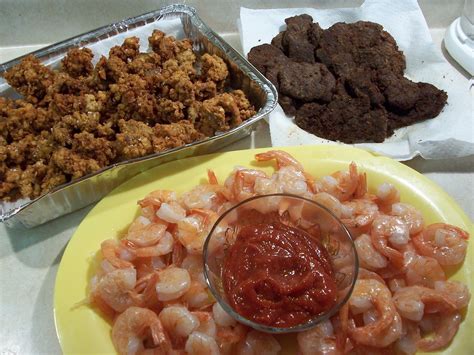 Cowgirl's Country Life: Calf Fries, Shrimp & Chickenfried Venison Backstrap