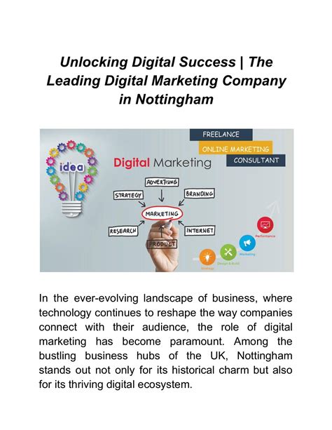 Unlocking Digital Success The Leading Digital Marketing Company In