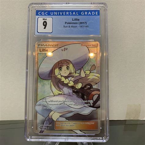 ポケモンカードゲーム 帽子リーリエ 英語版 Sr Cgc9点 大人気カード メルカリ