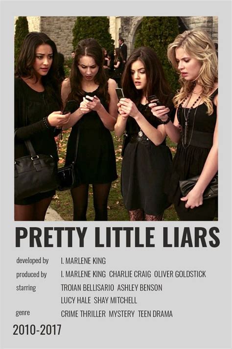 Pretty Little Liars Polaroid Poster Iconic Movie Posters Movie Posters Minimalist