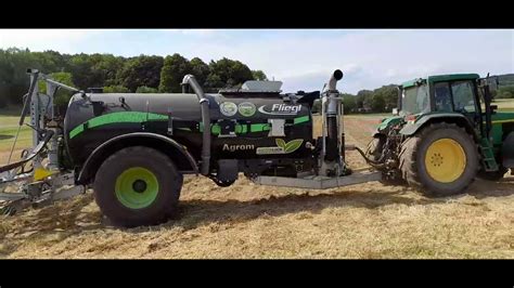 Fliegl Güllefass 10000l und einem John deere 6910 YouTube