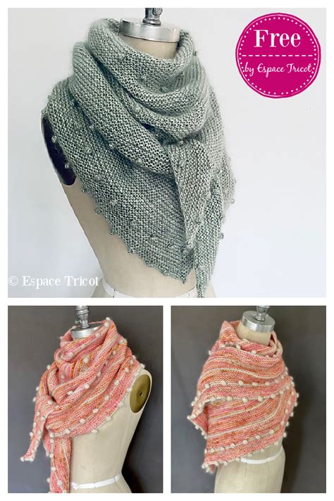 10 Triangle Garter Stitch Scarf Shawl Free Knitting Patterns