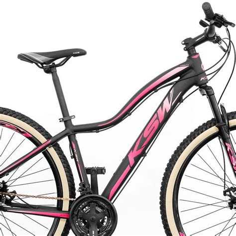 Bicicleta Aro Feminina Ksw Mwza Marcha Freio A Disco