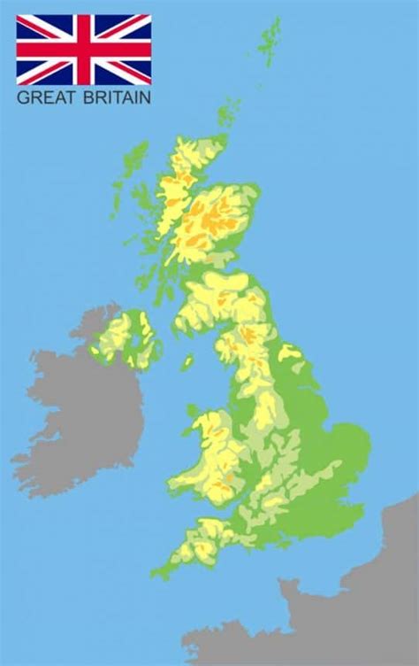 Mapas Del Reino Unido De Gran Bretaña E Irlanda Norte Para Descargar