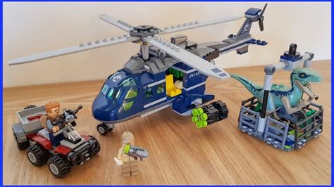 Lego Jurassic World 75928 Blues Helicopter Pursuit Youtube