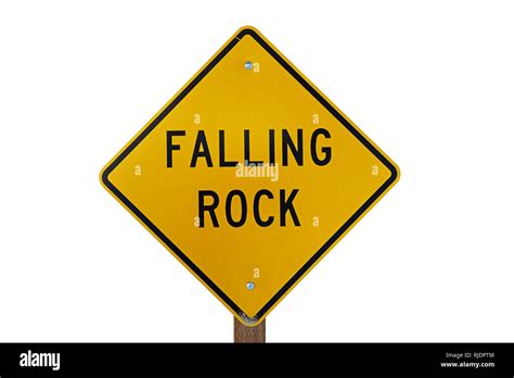 Falling Rock Zone Sign