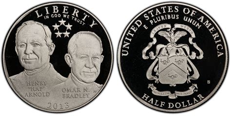 2013-S 50C 5 Star Generals Arnold, Bradley, DCAM (Proof) Modern Silver and Clad Commemoratives ...