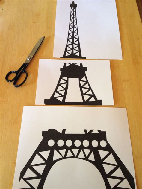 Paper Eiffel Tower Template