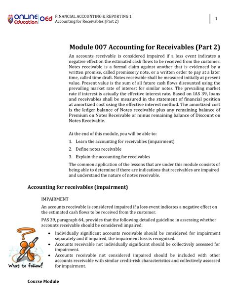 Module 007 Accounting For Receivables Part 2 Accounting For