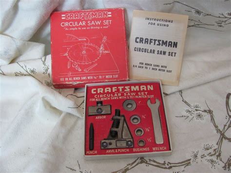 Craftsman Circular Saw Set Kit Bench Garage Tools For Cutting Etsy