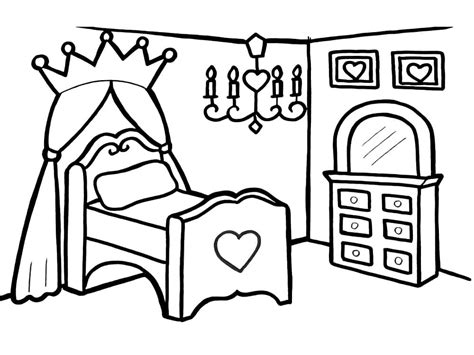 Desenhos De Quarto Princesa Para Colorir E Imprimir Colorironline