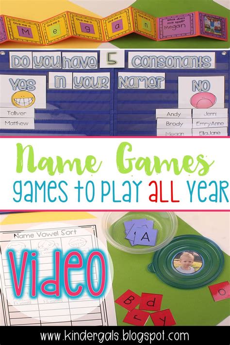 Video Tutorial Kim From The Kindergals Teaches You Some Fun Name Games