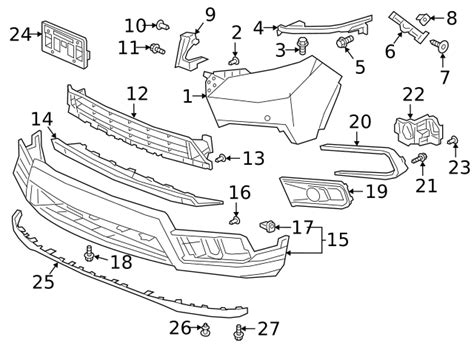 Tgs A Garnish Front Bumper Lower Honda Passport