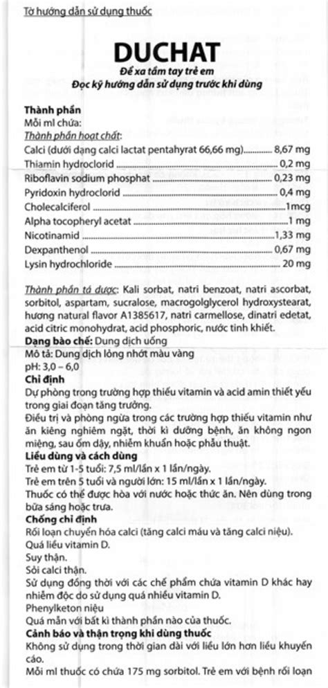Thuốc Duchat: Công dụng, liều dùng, giá bán, mua ở đâu?