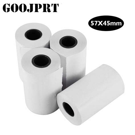 Insgoojprt Rolls Mm Mm Thermal Paper For Thermal Printer White