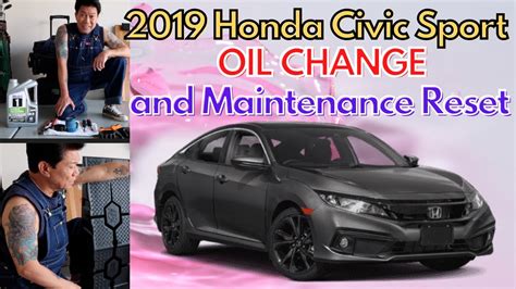 HOW TO DO OIL CHANGE ON 2019 HONDA CIVIC SPORT MAINTENANCE RESET