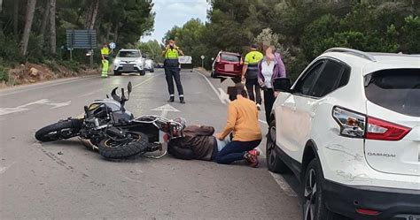 Un Motorista Resulta Herido En Un Accidente Entre Xàbia Y Jesús Pobre