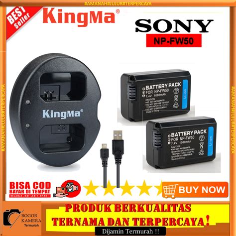 Jual Kingma Charger Dual Batere Baterai Battery Np Fw For Sony A