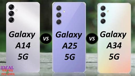 Samsung Galaxy A14 5g Vs Samsung Galaxy A25 Vs Samsung Galaxy A34 5g Youtube