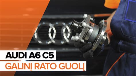 Kaip Pakeisti Galinio Rato Guolis AUDI A6 C5 PAMOKA AUTODOC YouTube