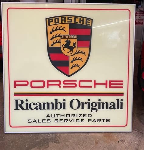 Porsche Ricambi Originali Illuminated Sign X Pcarmarket