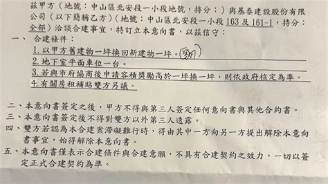 大直民宅塌／基泰發慰問金 遭揭露夾帶合建意向書 ｜ 公視新聞網 Pnn