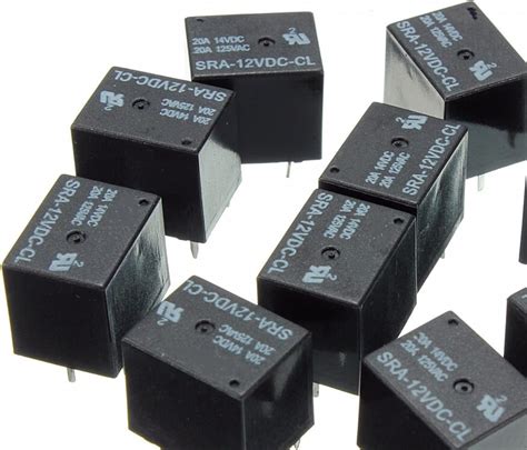 Amazon 5Pcs 5V 12V 24V DC Power Relay SRA 05VDC CL SRA 12VDC CL