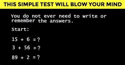 This Simple Test Will Blow Your Mind