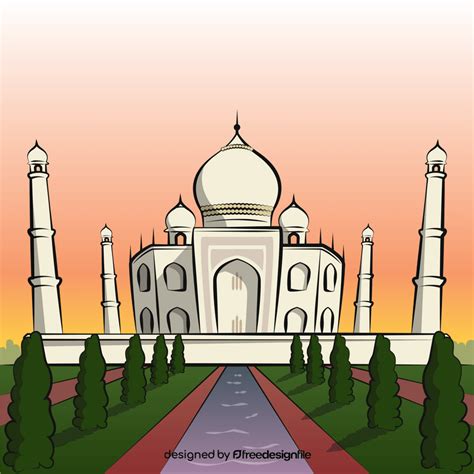 Taj mahal vector free download