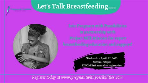 Breastfeeding Basics Virtual — Pregnant With Possibilities Resource Center