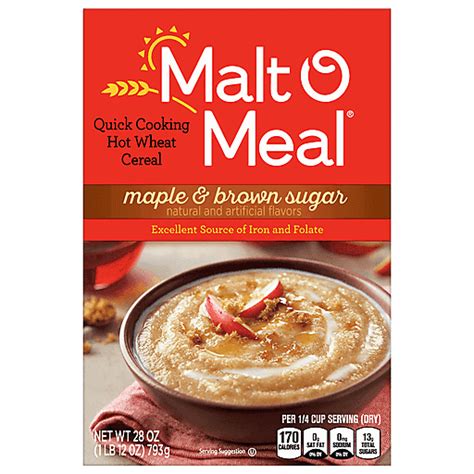 Malt O Meal Cereal Maple Brown Sugar Oz Oatmeal Hot Cereal My Country Mart KC Ad Group