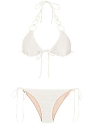 Adriana Degreas Hoop Detail Bikini Set Farfetch