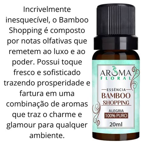 Essência Bamboo Shopping Para Aromatizador Aroma Floral 20ML Aroma Floral