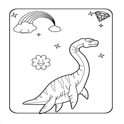 Dinosaur Adult Coloring Page 16337481 Vector Art At Vecteezy