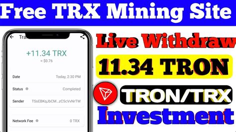 Free Trx Mining Site Today Trx Mining Site Tron Mining Site Today