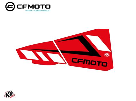 Graphic Kit Lower Half Doors Bpz Cf Moto Zforce Red