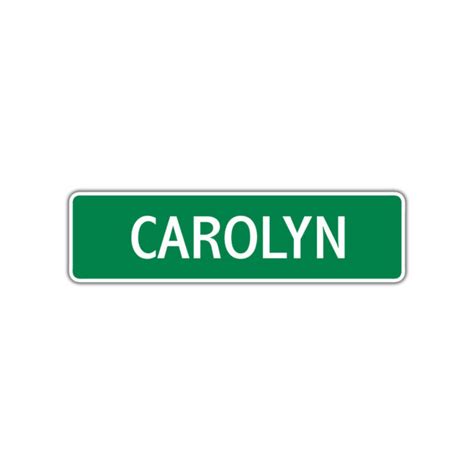 Carolyn Girls Name Letter Printed Label Art Decor Novelty Aluminum