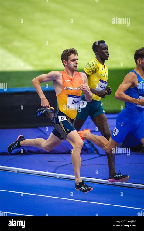 Adrián Ben Participating In The 800 Meters At The Paris 2024 Olympic