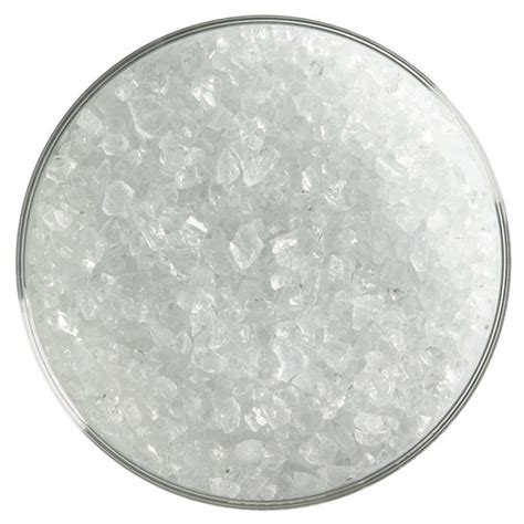 Bullseye Frit Translucent White Coarse 450g Opalescent