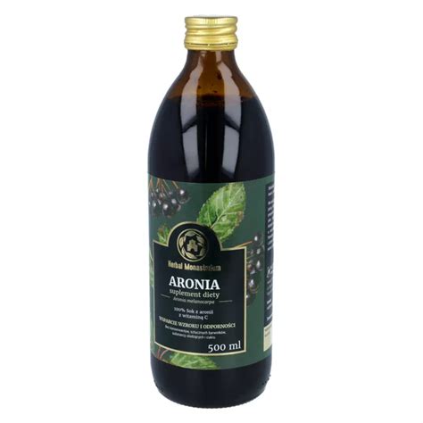 Herbal Monasterium Sok Z Aronii Ml Opinie Sk Ad I Cena