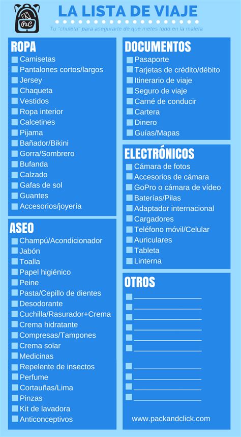 Lista De Viaje Completa Consejos Para Empacar Lista De Viaje Consejos Para Viajes