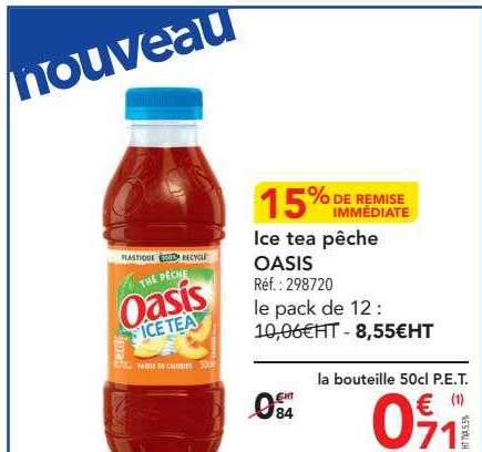 Promo Ice Tea P Che Oasis Chez Metro Icatalogue Fr