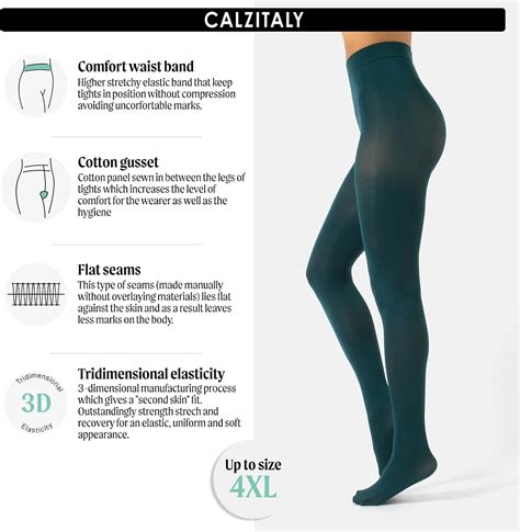 CALZITALY Opaque Colour Tights | Thick Tights | Microfiber 3D Pantyhose