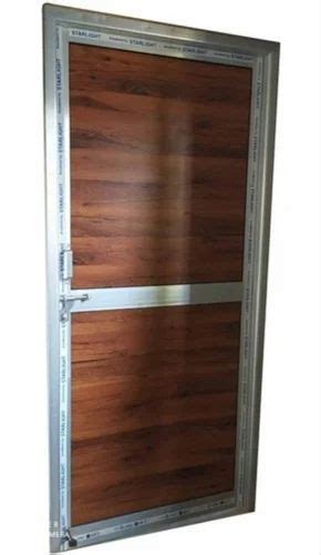 Powder Coated Brown Aluminium Door For Home Thickness 10mm At Rs 180