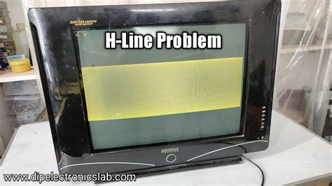 How To Repair Crt Tv H Line Problem Dip Electronics Lab