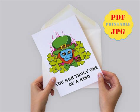 Naughty St Patricks Day Card Printable Funny Boyfriend Card Etsy