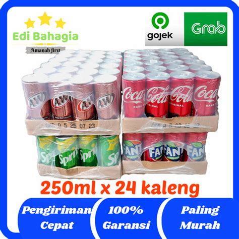 Jual Aw Coca Cola Cola Zero Fanta Sprite Ml Kaleng Dus