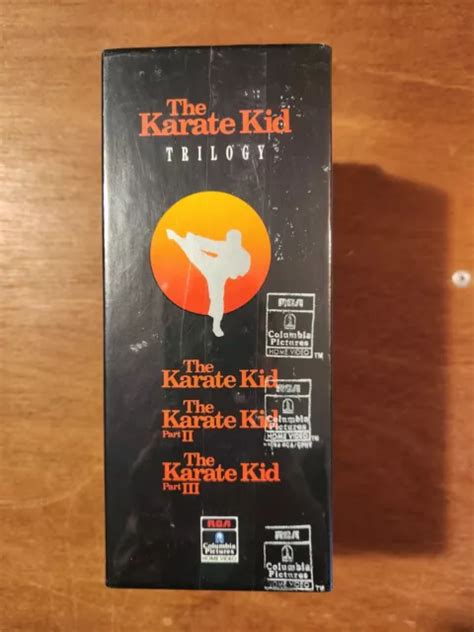 THE KARATE KID Trilogy VHS Tapes Box Set 1990 SEALED With WATERMARKS