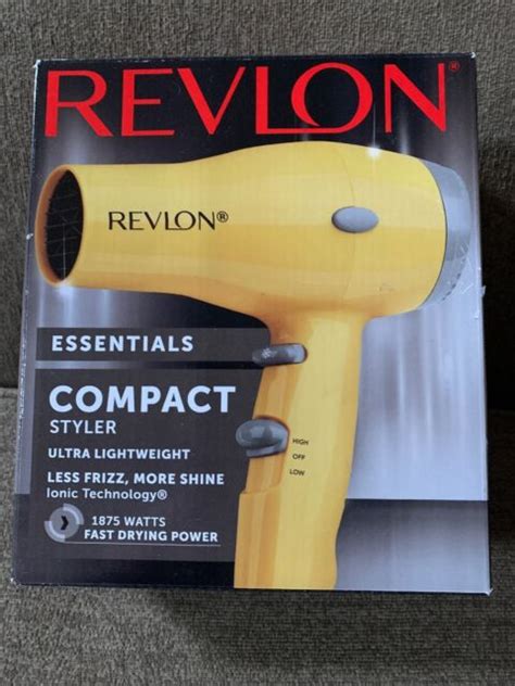 Revlon 1875w Compact And Lightweight Ionic Hair Dryer Yellow Free Shipping Ebay