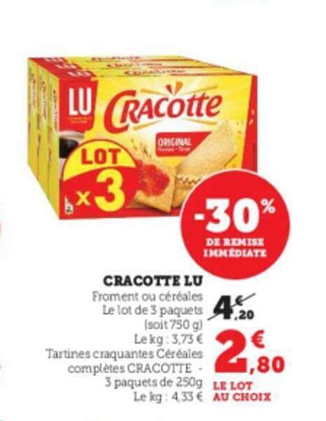 Promo Cracotte Lu Chez Super U Icatalogue Fr